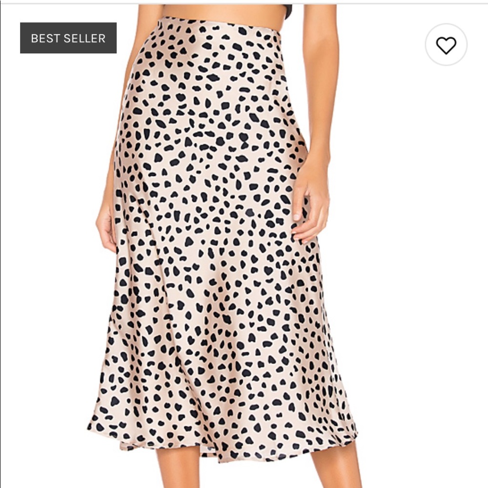 NEW LOVERS AND FRIENDS LEOPARD MIDI SKIRT
